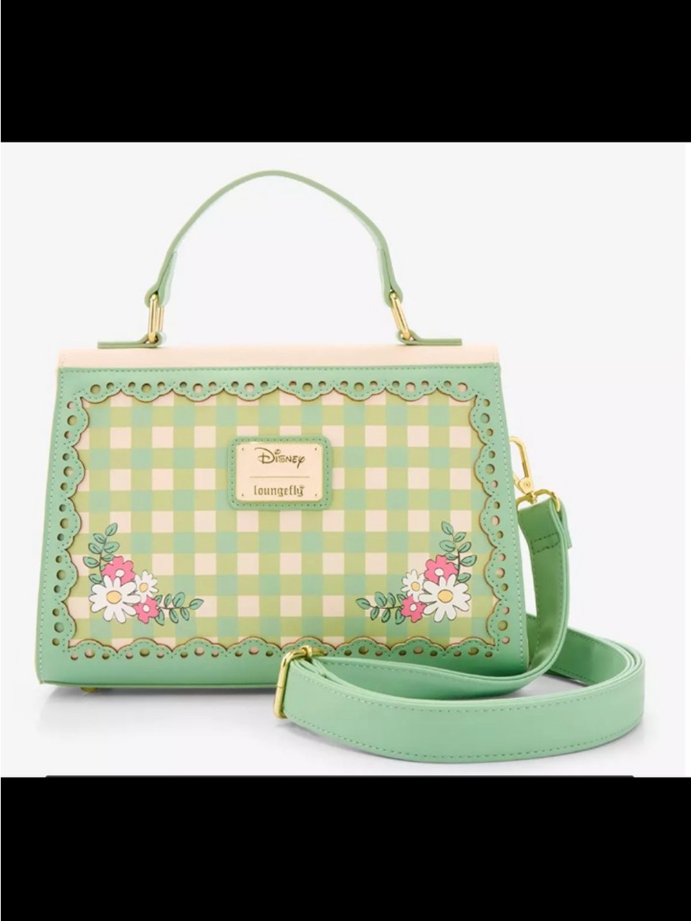 NWT Loungefly Disney Winnie the Pooh Floral Gingham Handbag - Exclusive - Picture 3 of 6
